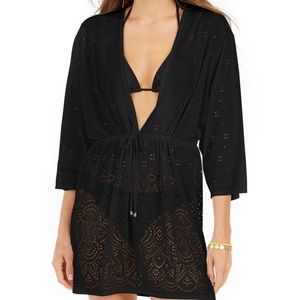 NWT Sz M Black Eyelet/Lace Coverup by Dotti - style tagged as a “best seller”